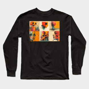 Orange Bauhaus Series Long Sleeve T-Shirt